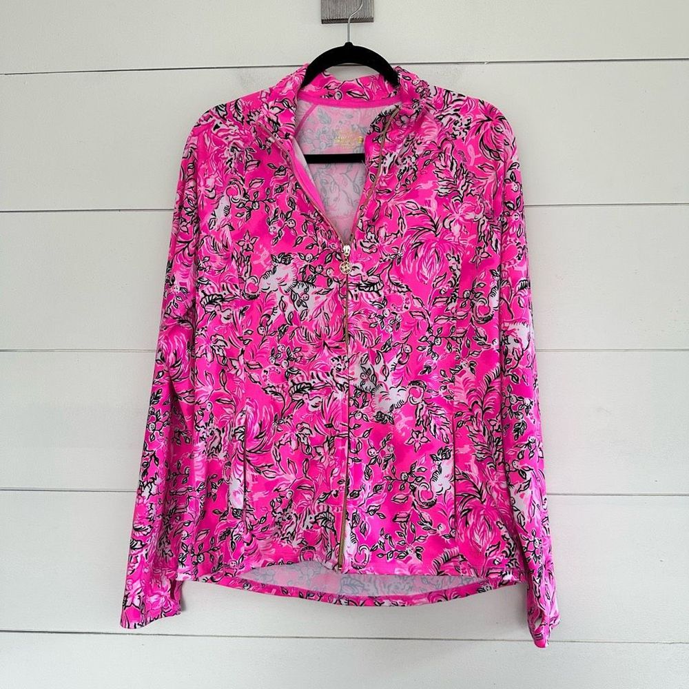 Lilly Pulitzer Vibrant Pink Patterned Jacket